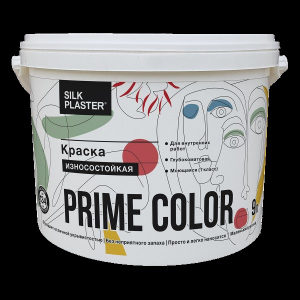 Краска PRIME COLOR износостойкая белая БАЗА С 9л  (только для колеровки) фото